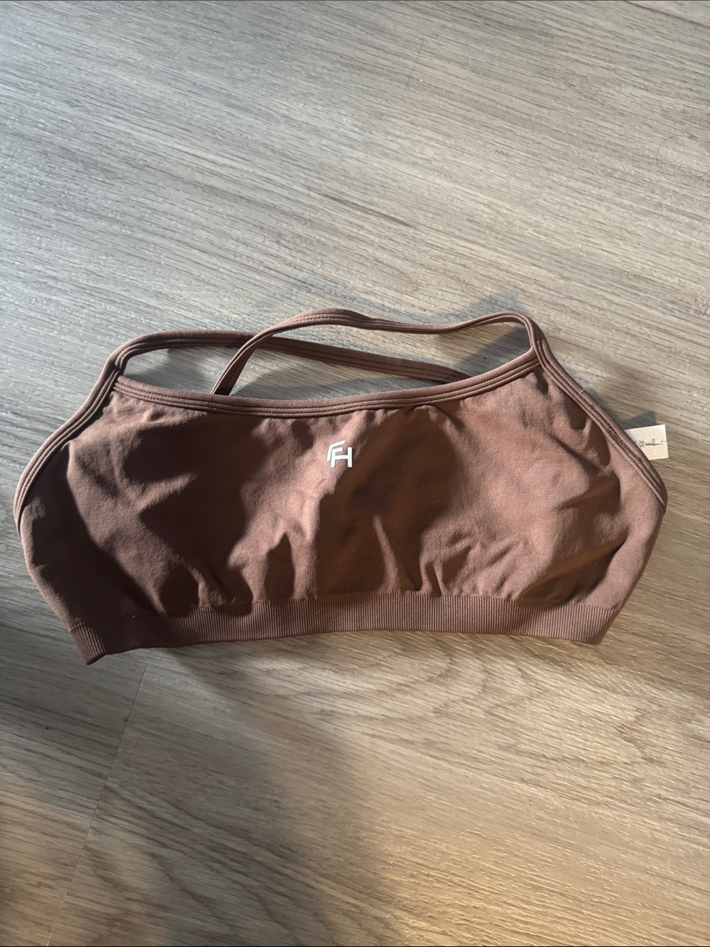 Brown Sports Bralette with FH Logo (First Health)